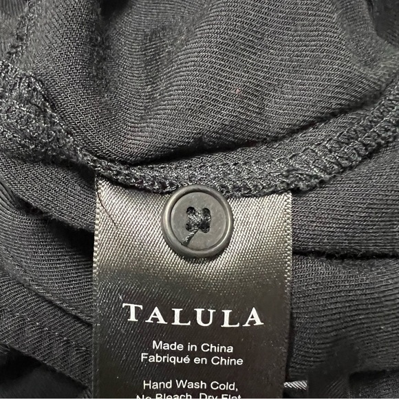 Aritzia Talula Ovington Black Rayon Wide Leg Cropped Jumpsuit - Picture 6 of 13